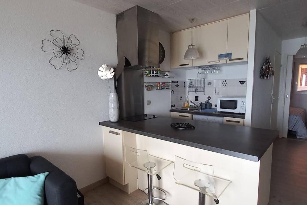 T2 1ère ligne loggia vue mer 180 ° parking Arcachon Eksteriør bilde