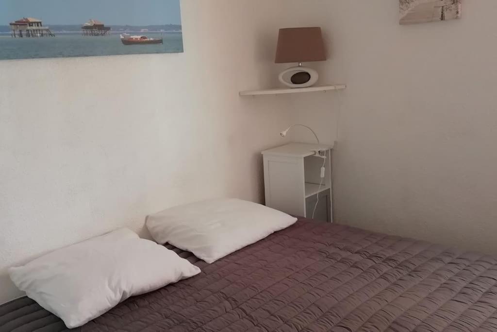 T2 1ère ligne loggia vue mer 180 ° parking Arcachon Eksteriør bilde