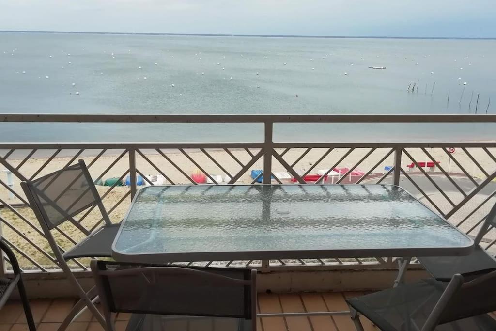 T2 1ère ligne loggia vue mer 180 ° parking Arcachon Eksteriør bilde